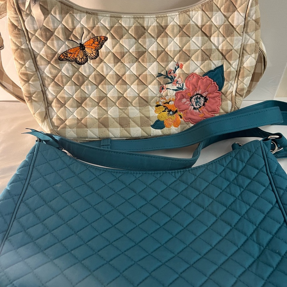 Vera Bradley Bundle of 2 Quilted Hand or Shoulder Strap Bag - Women’s Sz Medium